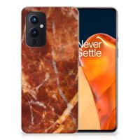 OnePlus 9 | TPU | Siliconen hoesje | Marmer Bruin
