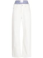 Alexander Wang pantalon droit à design superposé - Blanc - thumbnail