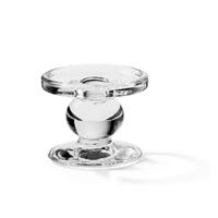 Overige Merken Ambiente glazen kaarsenhouder 9x7 cm