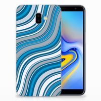 Samsung Galaxy J6 Plus (2018) TPU bumper Waves Blue - thumbnail