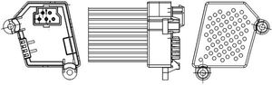 Regelaar, interieurventilator ABR33000S