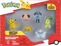 Pokemon Battle Figure - Multi Pack (Pikachu, Cleffa, Joltik, Riolu, Chikorita & Galarian Darumaka)