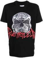 Philipp Plein t-shirt à imprimé tête de mort - Noir - thumbnail