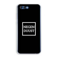 Negenduust black: Honor 10 Transparant Hoesje