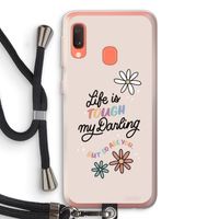 Tough Life: Samsung Galaxy A20e Transparant Hoesje met koord