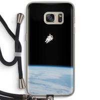 Alone in Space: Samsung Galaxy S7 Transparant Hoesje met koord