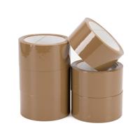 Pp acryl tape low noise 28 micron 50 mm x 66 meter bruin | 6 stuks