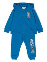 Moschino Kids survêtement Football Teddy Bear à capuche - Bleu - thumbnail