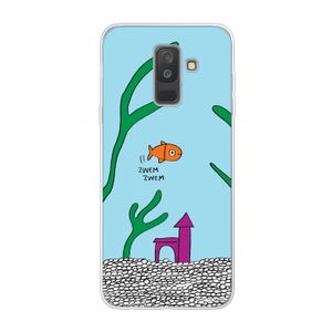 Aquarium: Samsung Galaxy A6 Plus (2018) Transparant Hoesje