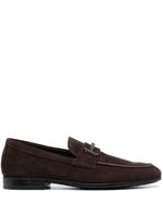 Tod's mocassins Double T en daim - Marron - thumbnail