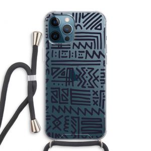 Marrakech print: iPhone 12 Pro Max Transparant Hoesje met koord