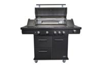 Boretti Imperatore Nero 4B Barbecue Verrijdbaar Gas Zwart 25700 W - thumbnail