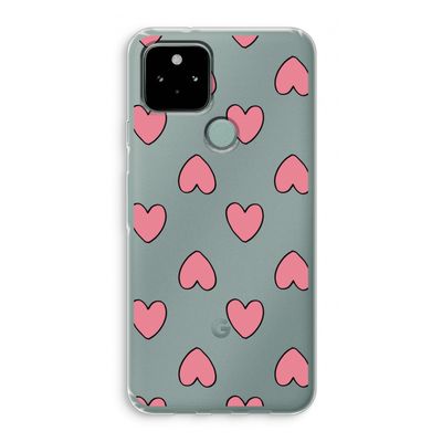 Ondersteboven verliefd: Google Pixel 5 Transparant Hoesje