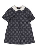 Gucci Kids robe à imprimé géométrique - Bleu