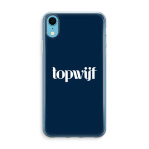 Topwijf Navy: iPhone XR Transparant Hoesje