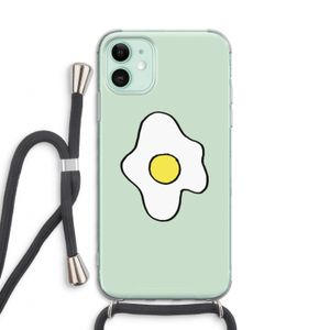 Spiegelei: iPhone 11 Transparant Hoesje met koord
