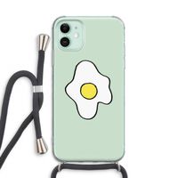 Spiegelei: iPhone 11 Transparant Hoesje met koord