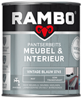 rambo pantserbeits meubel en interieur mat 0744 vintage groen 750 ml - thumbnail