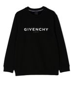 Givenchy Kids sweat à logo imprimé - Noir - thumbnail