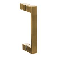 BRAUER Handgreep tweepunts model A tbv glazen deuren PVD goud geborsteld