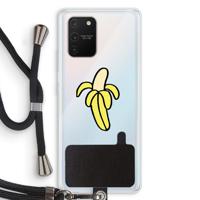 Banana: Samsung Galaxy S10 Lite Transparant Hoesje met koord