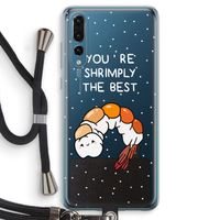 You're Shrimply The Best: Huawei P20 Pro Transparant Hoesje met koord