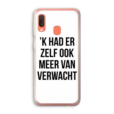 Meer verwacht: Samsung Galaxy A20e Transparant Hoesje