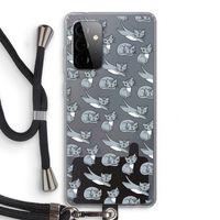 Poezen: Samsung Galaxy A72 5G Transparant Hoesje met koord