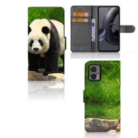 Motorola Edge 30 Neo Telefoonhoesje met Pasjes Panda
