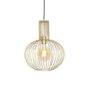 QAZQA Design hanglamp goud - Wire Bake