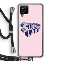 Superlady: Samsung Galaxy A12 Transparant Hoesje met koord
