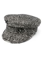 Ruslan Baginskiy casquette gavroche à motif chevrons - Noir