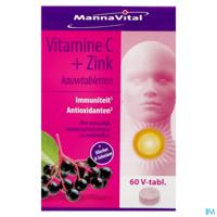 Mannavital Vitamine C + Zink 60 Kauwtabletten