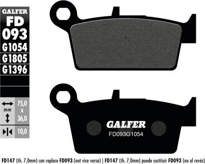 GALFER remblokken "fd093"
