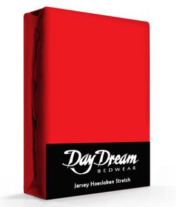 Day Dream Jersey Hoeslaken Rood-180 x 200 cm