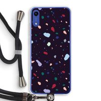Dark Rounded Terrazzo: Honor Play 8A Transparant Hoesje met koord