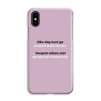 gij zijt ook iemand: iPhone XS Max Volledig Geprint Hoesje