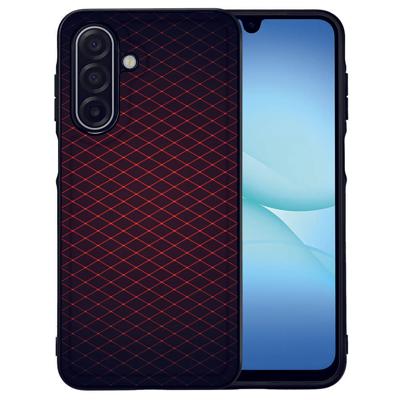 Back Cover Samsung Galaxy A17 Geruit Rood