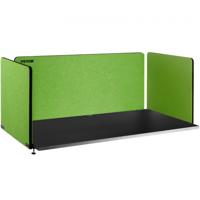 VEVOR Desktoppartitie Bureauverdeler Partitie 152cm 3ST Polyester Vezel Groen