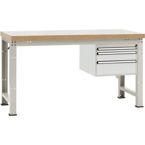 Manuflex WP5417.7035 Compleet werkbank reden PROFI standaard met kunststof plaat, bxdxh = 1500 x 700 x 840 mm