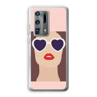 Red lips: Huawei P40 Pro Plus Transparant Hoesje Red lips: Huawei P40 Pro Plus Transparant Hoesje