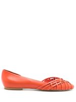 Sarah Chofakian ballerines Victoria en cuir - Orange - thumbnail