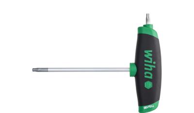 Wiha 364DS040150-01 Stiftsleutel met dwarsgreep ComfortGrip TORX® met zijpunt mat verchroomd T40 - 45452