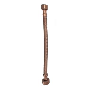 Xellanz flexibele aansluitslang | 1/2"x3/8" | 25 cm | geborsteld brons koper