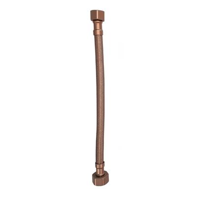 Xellanz flexibele aansluitslang | 1/2"x3/8" | 25 cm | geborsteld brons koper