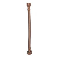 Xellanz flexibele aansluitslang | 1/2"x3/8" | 25 cm | geborsteld brons koper