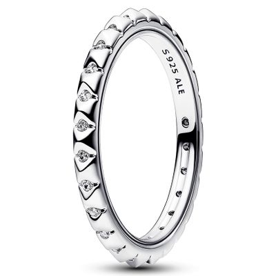 Pandora Me 192800C01 Ring Pyramids zilver-zirconia wit