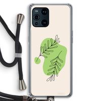 Beleaf in you: Oppo Find X3 Transparant Hoesje met koord
