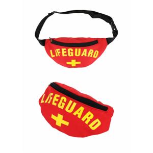 Verkleed heuptasje Lifeguard - strandwacht - rood - Beachboy verkleedaccessoires