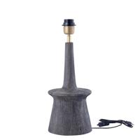 Caelin Grey mangohouten tafellamp smal rond.